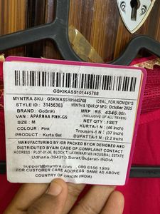 Elegant Pink Anarkali Kurta Set