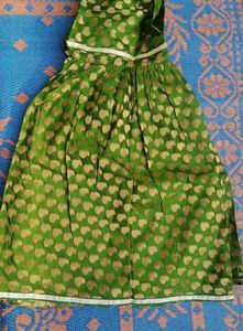 Handmade Chanderi Silk Gharara Set For Kids