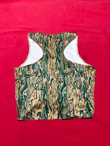 SHEIN Women Sleeveless Lace-Up Back Crop Top