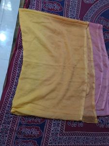 Pink &amp; Yellow Dupatta