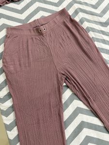 V Cute Coord Set With Rusty Pink Color