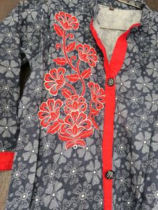 Floral Embroidered Kurti