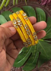 Handcrafted Silk Thread Bangles Set