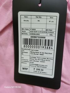 Zudio Pink Colour Women Short XXL Size