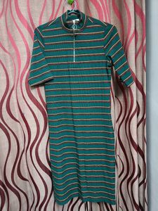Stylish Green Bodycon Dress – New Without Tags!