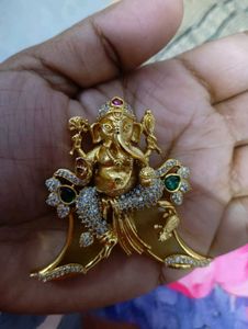Pure Gold Spray Ganesh Pendant