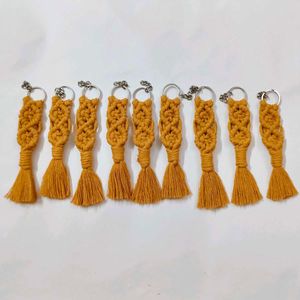 Handmade Macrame Keychain Tassels