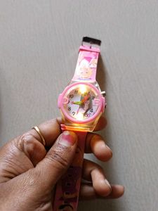 Barbie Pink Kids Watch with light