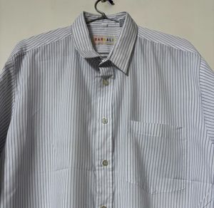 Men&#39;s Striped Long Sleeve Button Down Shirt