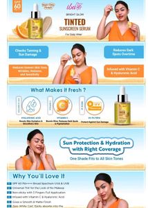 IBA BRIGHT GLOW TINTED SUNSCREEN SERUM SPF 60