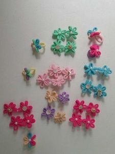 Handmade Earrings And Rubber Band Combo