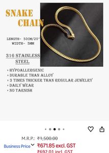 ✨Unused Snake Chain (Original Packaging) ✨