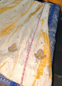 Yellow &amp; White Lehenga Choli