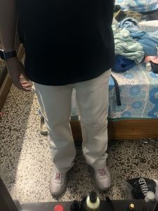 white cargos