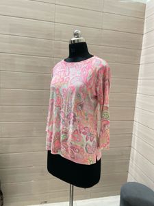 Winter Paisley Print Top