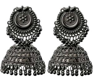 Black Jhumka Earrings