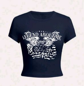 Savana Cool Graphic crop top