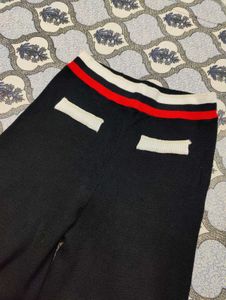 Chic Colorblock winter Knit Pants
