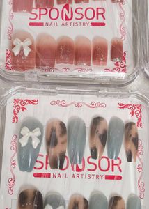 Sponsor 12 Pieces Of Fake Nails With Kit