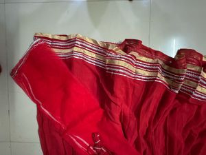Red chaniya choli semi stitch