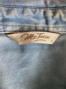 Ms.Taken Women Blue Regular Fit Casual Denim Shirt