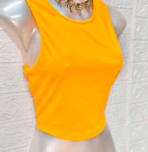 🎁Buy 2 Get 1 Free 🎁Yellow Crop Top