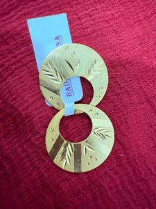 PUSPA BALI Golden Round Earrings