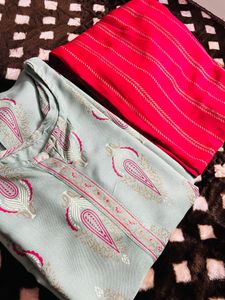 Never Worn Green Kurta Pant Set