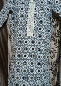 Printed Kurta With Dupatta And Pant