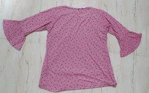 Pink Printed Top