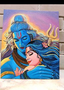 Shiva Parvati Artwork Painting