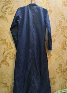 Vintage Style Denim Trench Coat Abaya.