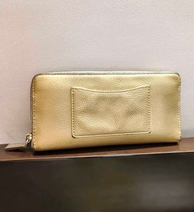 Michael Kors Pale Gold Continental Leather Wallet