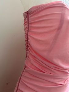 Pink Bodycon Slit Dress