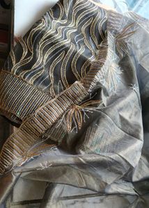 Elegant Embellished party wear unstitched suit