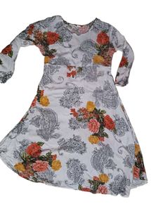 Floral Paisley Long Sleeve Dress