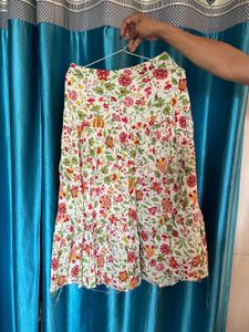 Floral Print Skirt