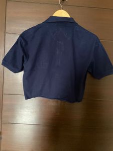 Yale Cropped Polo T-Shirt (S)