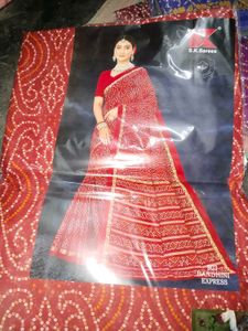 Bandhani Print Pure Cotton Saree