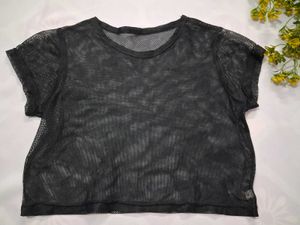 Sheer Net Transparent Top