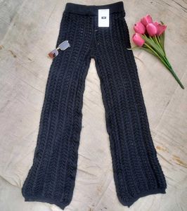 Crochet Beachy Vibe Flare Pants With Waistband