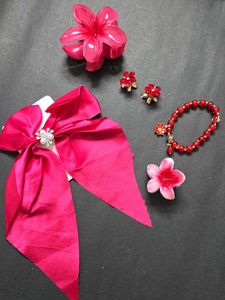 Red Accessory Set