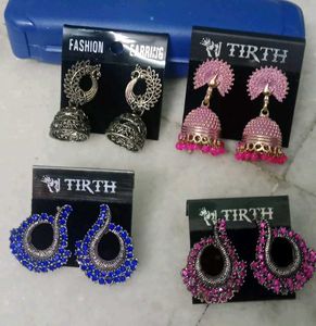 Combo Of 4 Pairs - Stunning Traditional Earrings