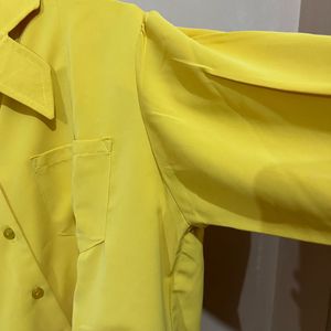 Vintage Yellow Button-Down