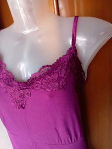 Purple Lace Cami Top