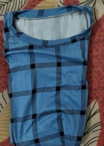 Blue Checked T-Shirt
