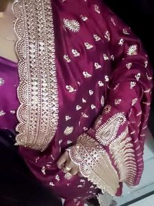 Elegant Embroidered Saree