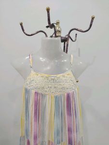 Striped Pastel Maxi Dress