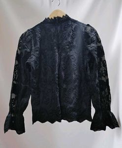 Elegant Black Lace Top