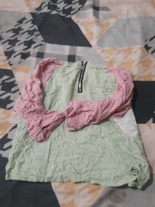 Blue Checked Off-Shoulder Dress